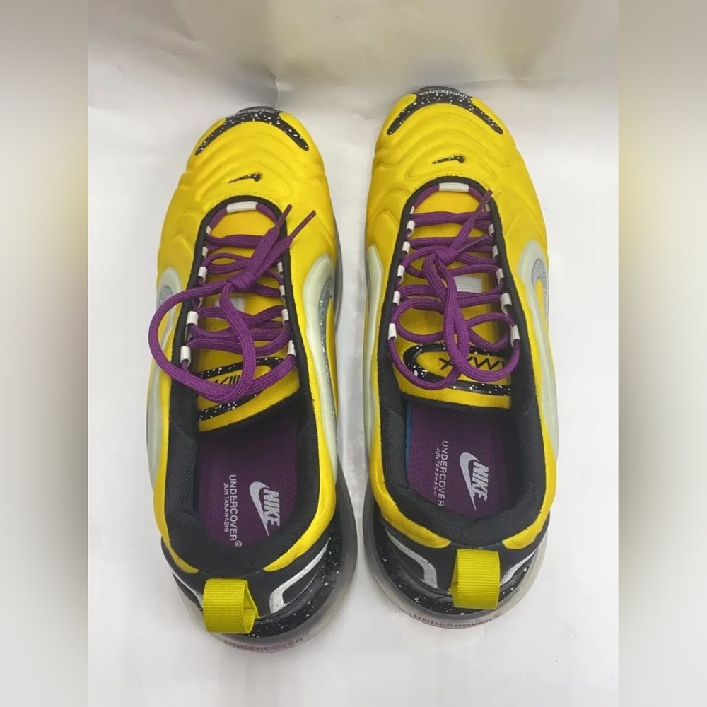 Nike Undercover X Air Max 720 Yellow Black Sneakers MEN 10 OR Women 11.5 - Picture 9 of 10